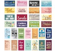 JSRQT 90 Pcs Positive Affirmation Cards for women Inspirational Lovely Motivational Quotes Note Perfect Encouragement Greeting Business Teacher Student Appreciation Leaving Gifts 30 Styles Simple