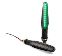 JSRVQKMS For YZF R1 For R6 2005 2006 2007 2008-2012 Motorcycle Blinker Indicator Lamp Turn Signal Light Flashing daytime running lights(2 pieces Green)