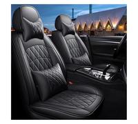 JSRVQKMS Front Car Seat Covers For Q5 Q2 Q3 Q6 Q7 Q8 For S1 S4 S5 S6 For SQ5 RS3 RS4 Artificial Leather Car Seat Covers Support Cushions Protecto(Black Pillow)