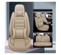 JSRVQKMS Front Car Seat Covers For Q5 Q2 Q3 Q6 Q7 Q8 For S1 S4 S5 S6 SQ5 RS3 RS4 Car Wear Resisting Seat Support Cushion Protecto Full Set Covers(Beige Pillow)