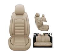 JSRVQKMS Front Car Seat Covers For Q5 Q2 Q3 Q6 Q7 Q8 For S1 S4 S5 S6 SQ5 RS3 RS4 Car Wear Resisting Seat Support Cushion Protecto Full Set Covers(Beige)