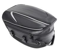 JSRVQKMS Motorcycle Back Seat Waterproof Large Capacity Tail Luggage Saddle Bag Trunk Rack Bag(Black)