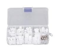 JST Connector Kit 230Pcs XH2.54mm | Plastic Shell & Brass Connection Point for Heat/Abrasion Endurance | 2P 3P 4P 5P Male Female Housing for Electronics/Appliances