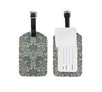 JSTEL William Morris Luggage Tags Suitcase Labels Travel ID Identifier Privacy Cover