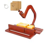 JstFrU Premium Wooden Soap Cutter, Adjustable Soap Making Kit, Soap Cutters for Soap Making Loaf Slicer, with Scale, Efficient DIY, Funny