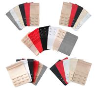 JSTHHTT 28 Pcs Bra Extenders 2 Hook / 3 Hook / 4 Hook Elastic Bra Strap Extensions, Bra Extensions 2/3/4 Hook, Bra Strap Extenders, Women's Bra Extender 2/3/4 Hook Soft Bra Extension Strap