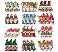 JSTHHTT 36Pcs Christmas Ornament Decorations, Christmas Hanging Ornaments Tree Decorations, Xmas Tree Decor, Gnomes Pendant, for DIY Crafts Christmas Holiday Trees Decorate