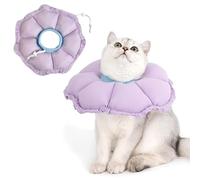 JSTHHTT Cat Collar, Adjustable Cat Neck Collar, Soft Flowers Cat Collar Cone, Anti Bite Safety Protective Collar, for Cats Small Dogs After Surgery and Injuries
