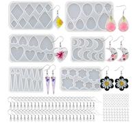 JSTHHTT Moulding & Casting Kit for Beginners - Resin Molds for Jewelry Making, Silicone Moulds for Resin Epoxy Resin Kit and Jewelry Making Tools