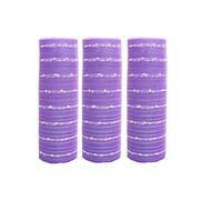 JStnana 3 Rolls Light Purple Snowball Deco Mesh Ribbon for Wreath Making Supplies, 10 Inch x 30FT Metallic Foil Burlap Deco Mesh Fabric for DIY Crafts Christmas Tree Wreath Swags and Decorating