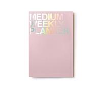 JSTORY Medium Weekly Planner Lays Flat Undated Year Round Flexible Cover One Size Pink
