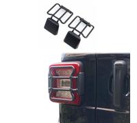 JSTOTRIM Black Plastic Front Bumper Fog Headlight taillight Cover Trims for 2018-2023 Jeep Wrangler Accessories JL (Taillight Protector)