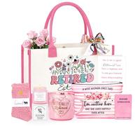 JSTUMB Retirement Gift for Woman 2025, Retirement Gifts Basket for Women Retirees Teachers Coworker Nurses Mom Grandma, Best Cool Retired Basket Ideas with Tote Bag