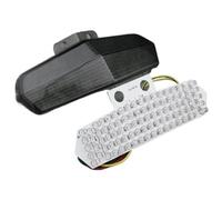 JSTVCUI Rear Tail Plate Light For 749 999 2002 2003 2004 2005 2006 2007 Motorcycle Taillight Tail Light Integrated Turn Signals Turning Lamp Smoke