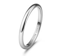 Jstyle 2mm 4mm 6mm 8mm Tungsten Rings for Men Women Hypoallergenic Wedding Band Rings Gold/Silver Domed High Polish Comfort Fit Size 6-12 Not Tarnished, 8.5 mm, Metal, No Gemstone