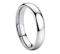 Jstyle 2mm 4mm 6mm Titanium Wedding Band Rings for Women Men Silver/Black/Gold Plated Domed High Polish Stackable Rings Engagement Statement Promise Wedding Band Ring Comfort Fit 6-13 Not Tarnished, 8