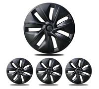 JSUDQR 4PCS Wheel Cover 19 inch Replacement for Tesla Model Y 2019-2024 Rim Guard Cover Protection for Model Y ABS Matte Black Hub Centre Caps Replacement Model Y Accessories 2019-2024