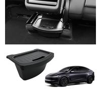 JSUDQR Rear Center Console Organizer for Model Y Juniper 2025 Storage Box Rear Middle Bin 2nd Row Seat Organizer Interior Accessories