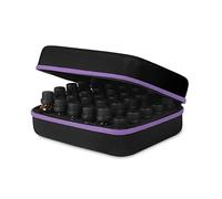 JSVER Essential Oil Box, 30 Bottles Carrying Storage Case for Essential Oils Hard Shell Travel Aromatherapy Oils Organiser Shockproof Holder Protective Bag for 5ml, 10ml, 15ml Bottles