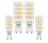 JSVSAL G9 LED Bulb Dimmable Low Voltage 12V-24V,Daylight White 5000K,4-Pack | 5W G9 Bi Pin Base 450 Lumen Equivalent to 50W Halogen Track Bulb for RV Camper Marine,Solar Power Light and Off Grid