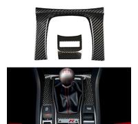 JSWAN 2Pcs Carbon Fiber Center Console Gear Shift Panel Cover Trim for 10th Gen Civic Type R FK8 Typer (2017 to 2022) Central Control Gear Panel Frame Cover Accessories