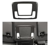 JSWAN Carbon Fiber Car Reading Light Cover Trim Fit for 11th Gen Civic Type r FL5 (2023) Typer Front Roof Reading Lamp Cover Car Reading Light Trim Panel Frame Overlay (Bright Black)