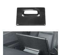 JSWAN Carbon Fiber Center Control Touchscreen Cover Frame for Tesla Model 3 (2017 to 2023) Model Y (2019 to 2024) Center Console Dashboard Multimedia Screen Back Cap (Bright black)