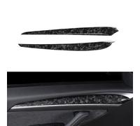 JSWAN Carbon Fiber Dashboard Cover Wrap for Tesla Model 3 (2017 to 2022) Model Y (2021 2022) Inner Front Door Trim Panel Armrest Cover for Tesla Accessories (M3/Y-Front Door Trim Forging)