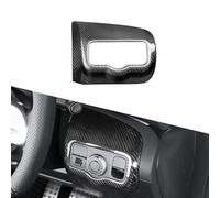 JSWAN Carbon Fiber Headlight Switch Frame Trim Cover Fit for Benz CLA/A Class A180 A200 A35L A45S CLA35 CLA45 CLA45S W118 W177 V177 RHD Car Dashboard Headlight Switch Cover