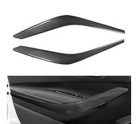 JSWAN Carbon Fiber Inner Door Armrest Handle Frame Cover Fit for Fit for Toyota GR Corolla (2023 to 2025) Door Panel Strip Protector Interior Armrest Protection (Glossy Black)