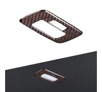 JSWAN Carbon Fiber Rear Reading Light Cover Trim for 11th Gen Civic Hatchback Sedan Type R FL5 Rear Row Roof Lamp Panel Frame Overlay Interior Accessories (Red black)