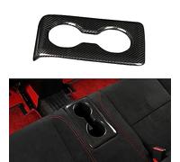 JSWAN Carbon Fiber Rear Seat Water Cup Slot Decorative Cover Fit for 11th Gen Type r FL5 TypeR Back Seat Cup Holder Panel Cover Rear Row Water Cup Holder Frame Trim Cover (Gloss black)