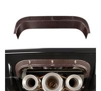 JSWAN Carbon Fiber Tail Throat Upper Trim Cover Fit for 11th Gen Civic Type R FL5 Typer (2019 to 2025 up) Exhaust Muffler Tail Pipe Upper Trim Cover Accessories (Red black carbon fiber)