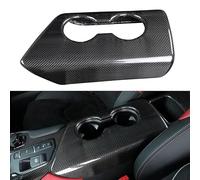 JSWAN Real Carbon Fiber Central Control Armrest Box Cover Stickers for Toyota GR Supra A90 Central Control Armrest Box Storage Cover Car Interior Accessories (Style-1 for Left Drive)