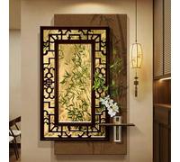 JSWHYBD 3D Sandstone Decorative Art with Chinese Aesthetic, Large-Scale Wall-Mounted Sculpture, Ideal for Entryways, Hallways, and Studies A 60 * 80cm/24 * 31in