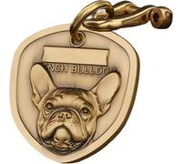 JSWLYWMTPJ Various Shield Personalised Dog ID Tags For Pets Engraved,French Bulldog Custom Pure Copper Dog Tag