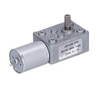 JSX1650-370 DC Gear Motor, 12V 2rpm Electric Reduction Motor with Self - Locking Function, Compact Right - Angle Output for Door Openers, Window Openers and Mini