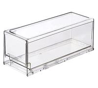 JSY Refrigerator Drawer Organizer Clear Storage Box Fruit Vegatable Meat Freezer Fridge Stackable Organizer Bins Fridge Parts & Accessories (Color : S)