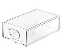JSY Stackable Fridge Drawer Bin And Freezer Bins Food Storage Containers For Refrigerator Freezer And Pantry Fridge Parts & Accessories (Color : Gold)