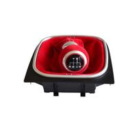 JSYALMSLW Knob with Boot Gear Shifter Knob Manual 5-Speed / 6-Speed Stylish for VW for Golf 5 6 MK5 MK6 R32 for GTI 04-09 Leather/Suede Red/Black Shift 1 Gear Shift with Boot(5 Speed-Red)