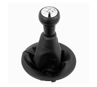 JSYALMSLW Knob with Boot Shift Knob Manual Style for Citroen Berlingo II for Peugeot Partner II 2008 2009 2010-2018 5-Speed Leather/ABS Black Gear 1Pc
