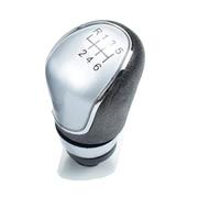 JSYALMSLW Knob with Boot Shift Knob Manual Style for Kuga I MK1 2008-2012 5-Speed / 6-Speed Chrome Aluminum/Leather Black Gear Shifter OE 1639784 8F4p2k 1Pc / 2Pcs(R6 Speed)
