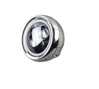 JSYALMSLW Motorcycle Headlight For GN125 For CG125 Week 8 Universal Retro Motorcycle Modified General LED Super Bright Headlight Day Light Headlamp 6.5 Inch(Full plating)