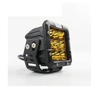 JSYALMSLW motorcycle headlight For Off-road Motorcycle Fog Auxiliary Headlight Bright Work Light Upgrade Spotlight Beam(1PCS YELLOW LIGHT)