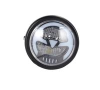 JSYALMSLW Motorcycle Headlight For Sporter Softtail Choppers Motorcycle 6.3inch Vintage Universal LED Headlight High Low Beam Headlamp(Yellow light)