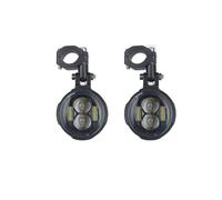 JSYALMSLW Motorcycle Headlight Universal Car Motorcycle Headlight Fog Light Moto LED Auxiliary Fog Light Assembly Driving Lamp Motorbike Spotlight Headlamp(White)