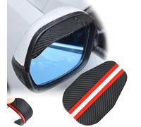 JSYDMA 1 Pair Wing Mirror Rain Deflector, For BMW 3 Series 318i 318d 320i 320d 320e 330i 330d 330e M340i M340d Car Side Mirror Rain Guard, Rearview Mirror Rain Covers,A-Carbon fiber texture
