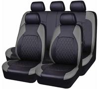 JSYDMA Car Seat Covers for Fit Vauxhall Vivaro Crew Cab (2014-2019), 5 Seats Leather Car Seat Covers Waterproof All-Weather Use Soft Car Seat,C-Grey