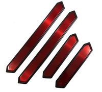 JSZDCVYBL 4PCS Stainless Steel Car Door Sill Protector for Jaguar XK 1996-2014 X100 X150, Door Entry Scuff Guard Strips, Waterproof Wear-Resistant Threshold Welcome Pedal Decorative Trim,A-Red