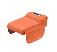 JSZDCVYBL Car Armrest Cushion for Honda Element 2003-2011 YH Console Cover with Built-in Tissue Box Memory Foam Elbow Pressure Relief Side Storage Pocket and Elastic Mesh Installation,A-Orange